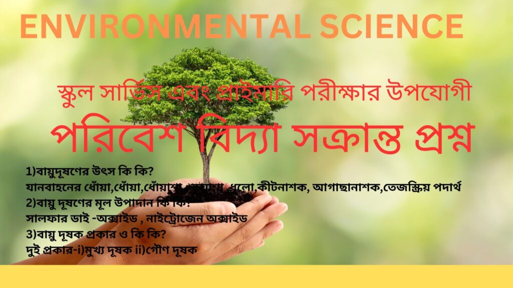 Important Air Pollution related Questions  in bengali